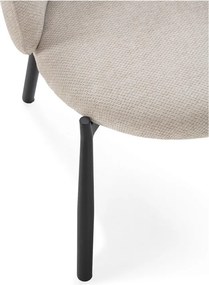 Set de scaune de sufragerie bej 2 buc. tapițat Ginny – MOME