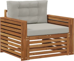 vidaXL Set de canapele de exterior Lemn de acacia solid și poliester