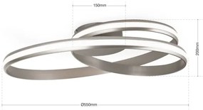 Orion DL 7-638 CIRCUS LED/30W/230V plafonieră LED reglabilă argintiu
