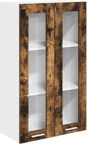 vidaXL Dulap suspendat Stejar fumuriu 60 x 31 x 100 cm Lemn compozit