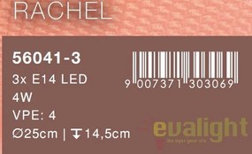 Plafoniera moderna cu iluminat LED, diam. 25cm, Rachel 56041-3 GL