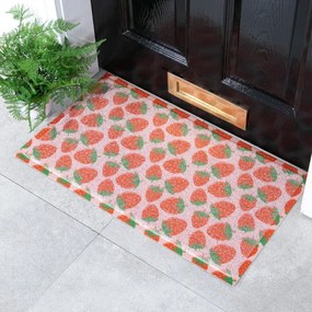 Covoraș de intrare din PVC 40x70 cm Pink Strawberry – Artsy Doormats