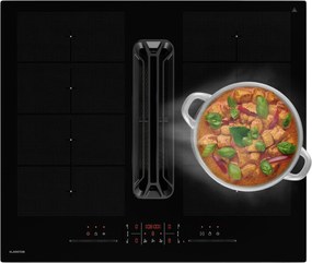 Klarstein Sistem AirJet FlexPro Down Air, plită cu inducție + hotă, zonă flexibilă, funcție Booster