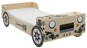 244013 vidaXL Pat off-road pentru copii, camuflaj, 90 x 200 cm