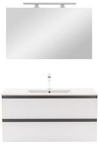 Mobilier complet de baie Vario Forte 100 antracit-alb