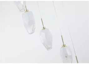 Searchlight 23147-8SB - Candelabru suspendat cu cablu ROCKY, 8xG9/33W/230V