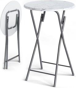Deuba Masa plianta de bar Ø60cm - alba