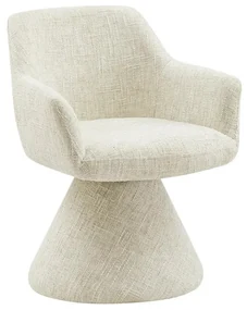 Scaun pivotant AMBIENTO tesatura Chenille bej