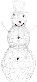 Aigostar - Decorațiune LED de exterior pentru Crăciun, om de zăpadă, 3,6W/31/230V 6500K 120cm IP44