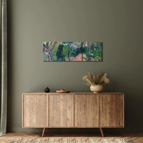 Tablou - Paul Gauguin, Te raau rahi (The Big Tree), reproducere (cu ceas) (90x30 cm)