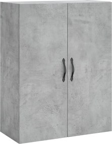 vidaXL Dulap pe perete, gri beton, 69,5x34x90 cm, lemn prelucrat