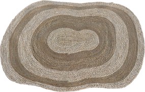 Covor din fibră de porumb împletit manual, natur, cu model abstract, 160 x 230 cm, „Raucourt”