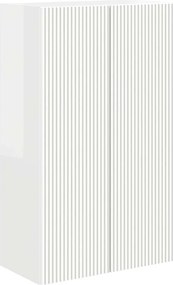 vidaXL Dulap TV de perete Alb lucios 59,5 x 31 x 100 cm Lemn compozit