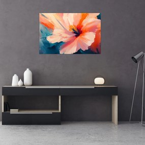 Tablou - Floare pictată (90x60 cm)