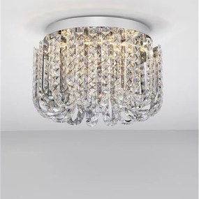 Lustra aplicata LED crom, cristale sticla CELYSIA 50cm