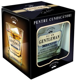 Pahar whisky "FII UN GENTLEMAN"