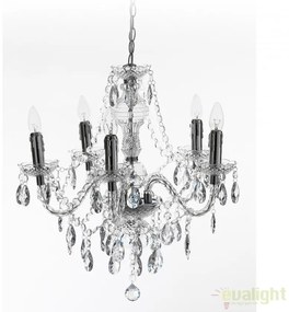 Candelabru stil clasic cu 5 brate JEWEL transparent 1585 FTP