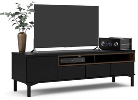Comodă TV Atrei, negru / nuc