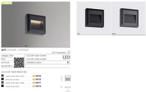 Spot LED de exterior ambiental IP54 AFI gri 4000K