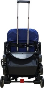 Carucior nou nascuti 2 in 1 BABY CARE™ PRO A8, Transformabil in troller, Spatar reglabil in 3 trepte, Roti cu rulment, Frana picior,Pliabil ,Albastru