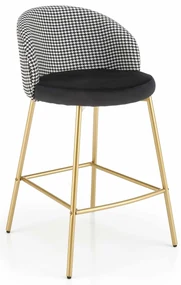 Scaun tip bar Harriet (Alb + Negru). Promo -7%. 1049518