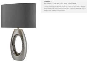 Veioza / Lampa de masa decorativa design elegant Artisan crom EU1213CC SRT