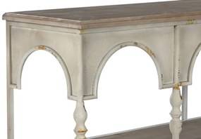 Consola, bej, din metal, aspect vintage, Arches