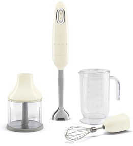 Blender SMEG HBF03 cu accesorii, 700W, crema - Smeg