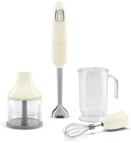 Blender SMEG HBF03 cu accesorii, 700W, crema - Smeg