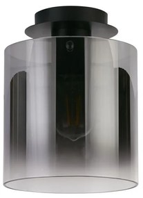 Plafoniera moderna Sweden 1L negru, fumuriu
