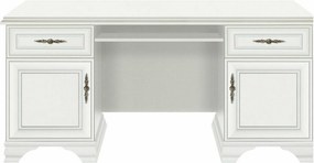 Birou alb clasic IDENTO, PAL, 160x74x78 cm