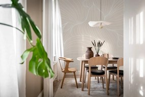 Tapet Plantain Lilies, Warm Beige, Rebel Walls