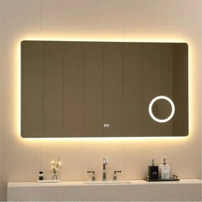 Oglinda cu iluminare si dezaburire Inter Ceramic dreptunghiulara 160x90 cm