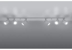 Lampă spot RING 6L 6xGU10/40W/230V alb