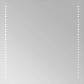 vidaXL Oglindă de baie cu LED, 50x50 cm