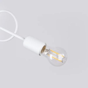 Lustră aplicată Sollux SL.1471 LOOP 2xE27/15W/230V alb