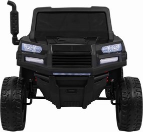 Masinuta Electrica cu acumulator pentru copii NOVOKIDS™ Farmer Beast Buggy, 6 roti, 2 locuri, Cu remorca si faruri luminoase, Roti din Cauciuc EVA,