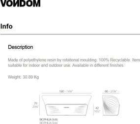 Canapea de exterior / interior design modern premium BIOPHILIA