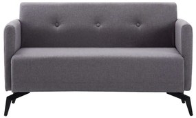 247179 vidaXL Canapea 2 locuri, material textil, 115x60x67 cm, gri deschis