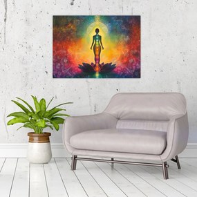 Tablou - Femeie și chakre (70x50 cm)