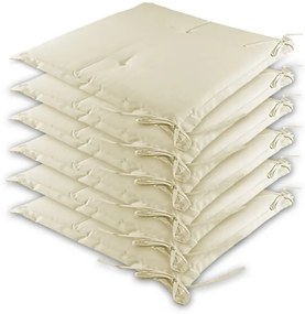 Deuba 6 perne Boston 43x39x5cm - crem