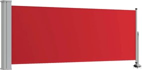 vidaXL Copertină laterală retractabilă de terasă, roșu, 100 x 300 cm