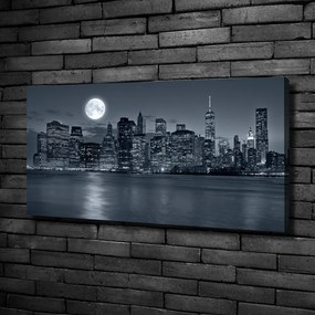 Imprimare tablou canvas New york, pe timp de noapte