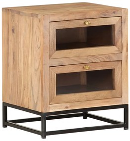 vidaXL Noptieră, 40x30x50 cm, lemn masiv de acacia