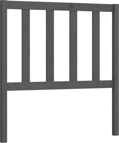 vidaXL Tăblie de pat, gri, 106x4x100 cm, lemn masiv de pin