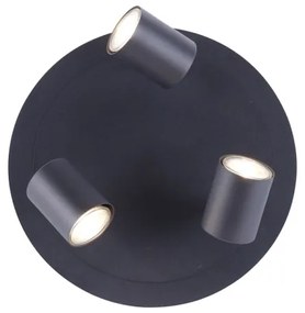 Spot LED TARIK 3xGU10/5W/230V antracit Leuchten Direkt 11943-13