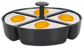 Fierbator pentru ouа Techwood TO-007, 350W, 7 oua, Functie de prajire pana la 4 ouăa, Alarma, Negru/Inox