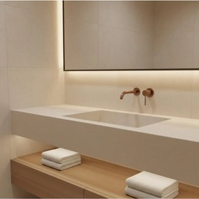 Baterie lavoar incastrata Rea Clif cupru periat