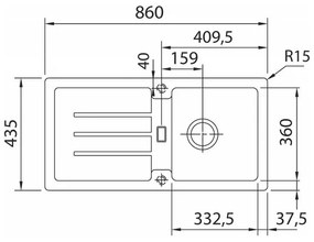 Chiuveta Franke Strata Fragranit, gri