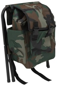 Scaun pliabil cu rucsac Cattara Olbia army,30 x 35 x 27 cm